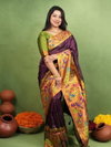 Kp 005 Soft Silk Paithani Silk Zari Worked Saree Collection